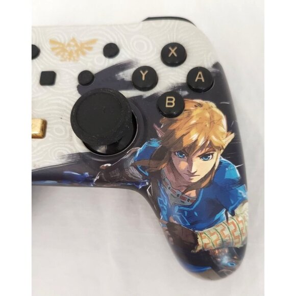 Nintendo Switch Power A Legend Zelda Breath Of The Wild Controller NO WIRE - Picture 2 of 6